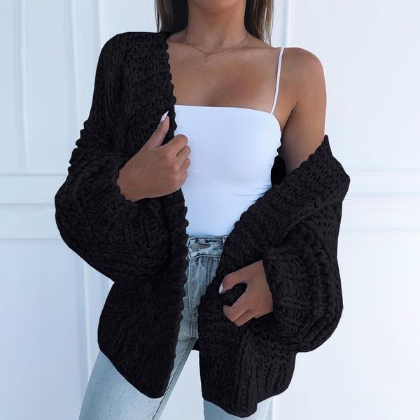 Spring Sweater Women 2020 Plus Size Knitted Fashion Sweater Jacket Black Cotton Cardigan Female Casual Korean Cardigan Sweaters