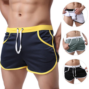 2020 Fashion Male Shorts Quick Dry Summer Men's Beach Shorts Casual Swim Black Household G Pocket Straps Inside Trunks Man Short